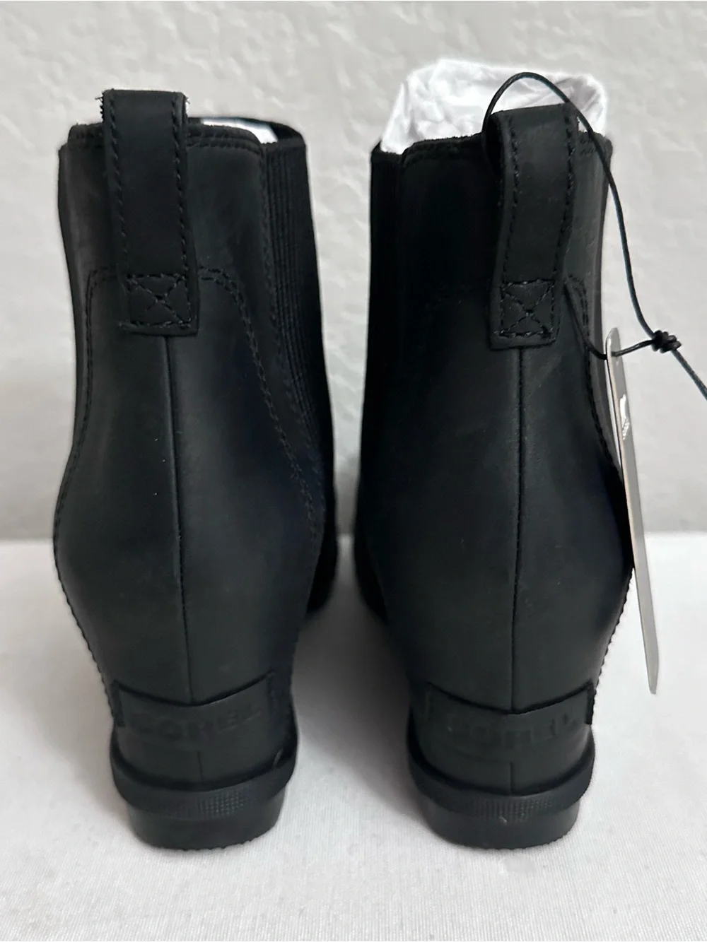 Sorel Womens Joan Rhapsody Chelsea Wedge Size 7 Black